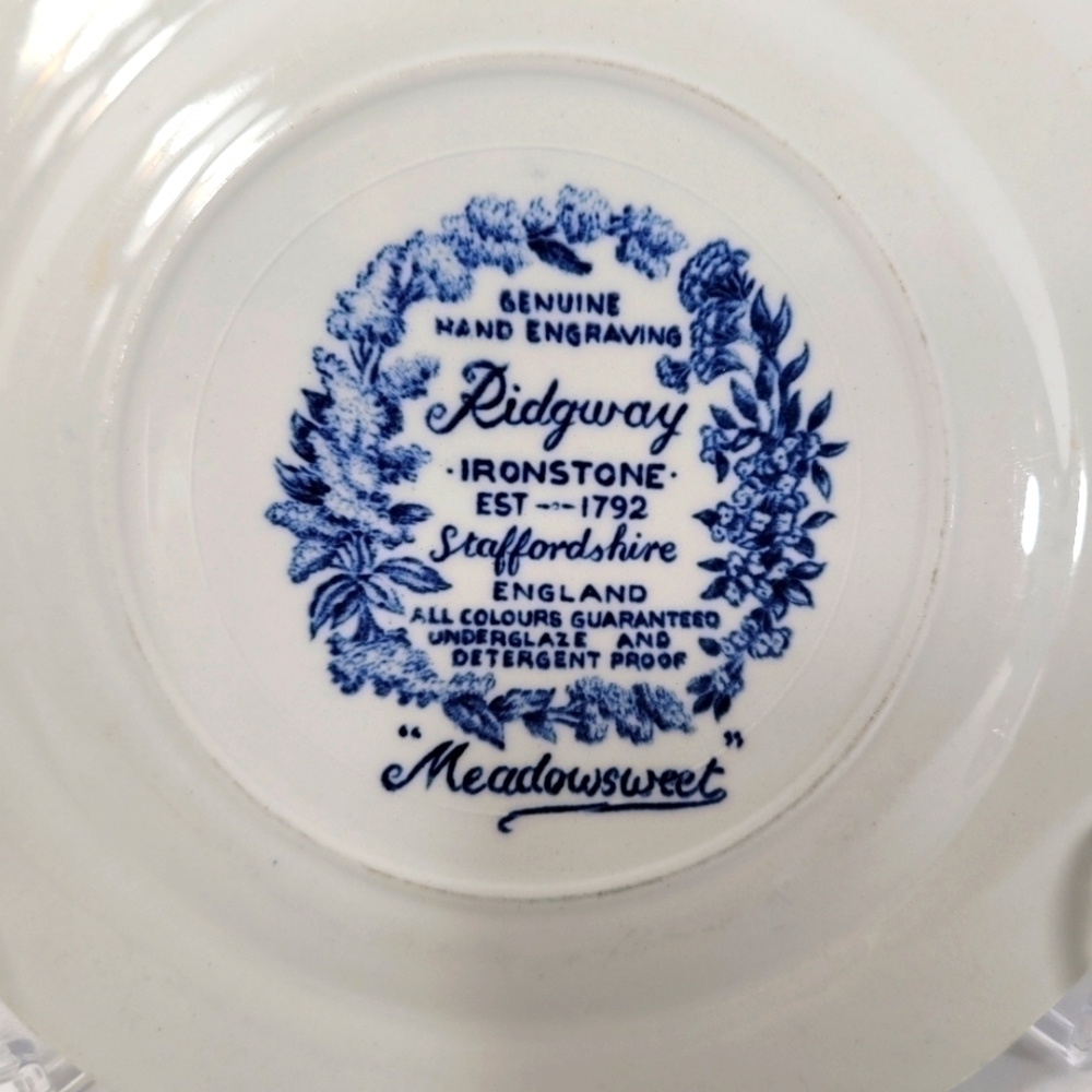 Ridgway Ironstone Meadowsweet Bread Butter Plates Set of 4 - Picture 5 of 7